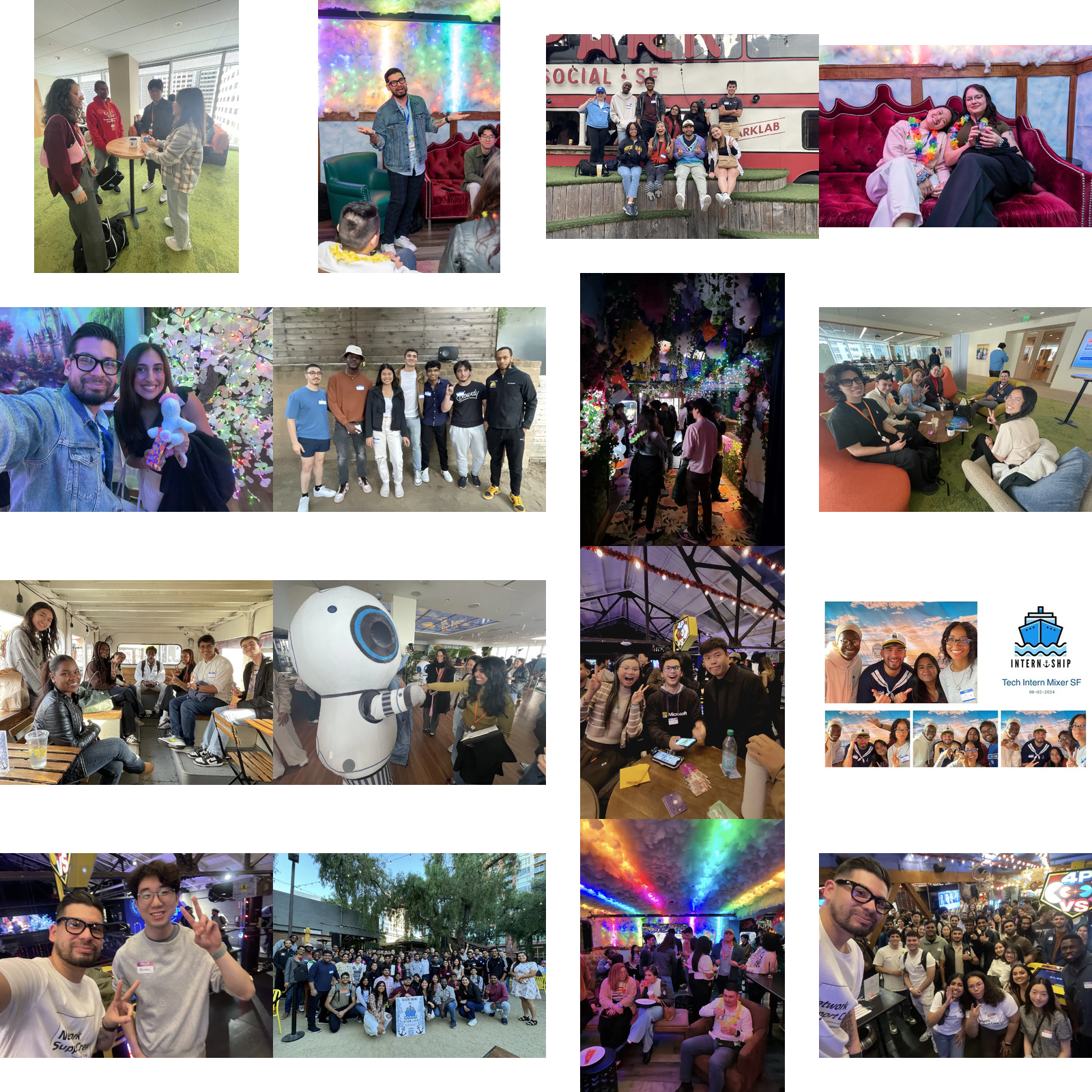 Intern Ship event collage